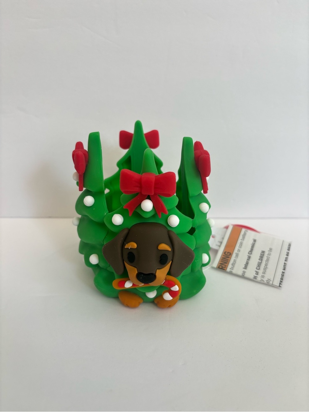 Bath & Body Works Light Up Festive Dog Soap Holder Christmas Holiday Decor